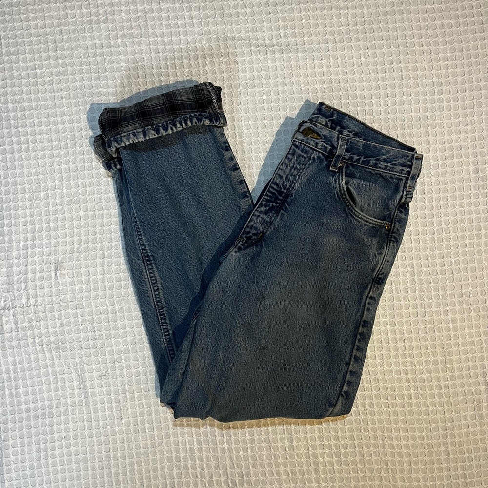 Vintage carhartt flannel lined jeans